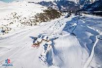 Courchevel - bovenaanzicht piste